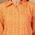 cotton schiffli solid orange co-ord set