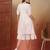 cotton schiffli solid white dress