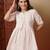 cotton schiffli solid white dress