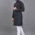 Navy blue weaving linen cotton straight kurta