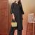 black cotton solid kurta set