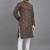 Brown weaving linen cotton straight kurta