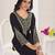 Superior quality rayon fabric black color embroidery kurta with sharara