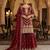 Maroon CHINON embroidered Sharara SUIT
