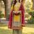Yellow CHINON embroidered Sharara SUIT