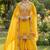 Yellow CHINON embroidered Sharara SUIT