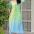 Light blue tye dye chanderi dress