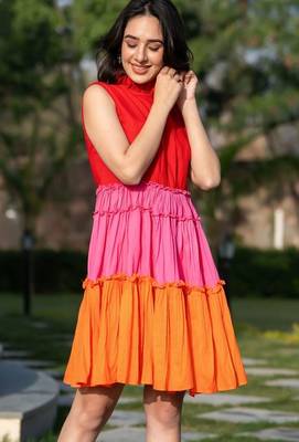 Three colour of cotton dress 5