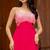Hot pink georgette maxi dress