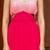 Hot pink georgette maxi dress