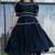 Soot black cotton dress