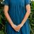 Blue cotton block dress