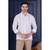 Men’s white embroidered casual shirt | premium cotton linen slim fit full sleeve shirt