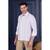 Men’s white embroidered casual shirt | premium cotton linen slim fit full sleeve shirt