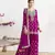 Magenta chinon silk Embroidered Salwar suit-Full Stitched Free size
