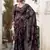 wine floral lurex brasso saree with subtle shine  alara catalogue