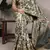 mehendi printed tasar art silk saree with shimmering viscose border