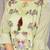 Lemon green kota doria floral embroidery straight round neck kurta set