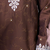 Brown silk kurta patiala for men's