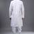 White silk kurta patiala for men's