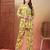 cotton yellow abstract print co-ord set