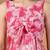 cotton pink abstract print dress