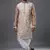 Beige silk kurta patiala for men's