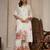 Off white embroidered silk  Kurta Palazzo and dupatta set
