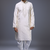 White silk kurta patiala for men's