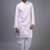 Pink silk kurta patiala for men's