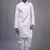 Pink silk kurta patiala for men's