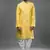 Yellow silk kurta patiala for men's