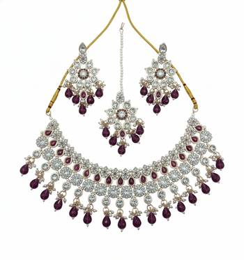 Royal  stone bridal Necklace :: set for women | traditional gold-plated ethnic indian jewelry 1