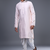 Pink silk kurta patiala for men's