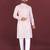 Pink blue sequence work soft silk straight kurta pyjama