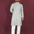 Light green sequence work soft silk straight kurta pyjama