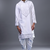 White silk kurta patiala for men's
