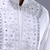 White silk kurta patiala for men's