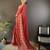 red georgette sequence attractive foil print fancy georgette saree