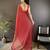 red georgette sequence attractive foil print fancy georgette saree