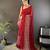 royal red georgette sequence attractive foil print fancy georgette saree