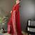 royal red georgette sequence attractive foil print fancy georgette saree