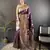 dark purple soft lichi silk blend floral and zari weaving butti banarasi saree