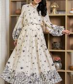 Off white and black skirt co ord set