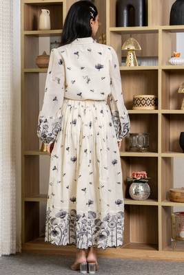 Off white and black skirt co ord set 4