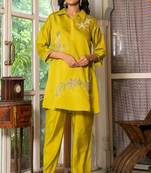 Light green emboridered co ord set