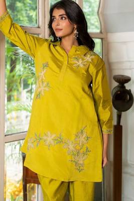 Light green emboridered co ord set 3