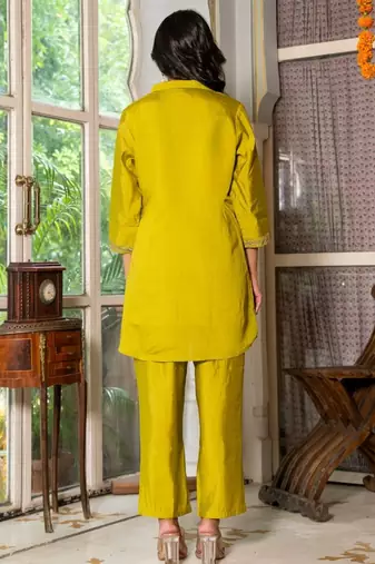Light green emboridered co ord set