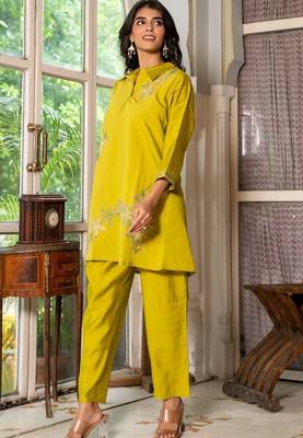 Light green emboridered co ord set 5