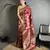 brown soft banarasi silk blend jacquard zari weaving banarasi silk blend saree